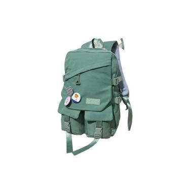 Imagem de Mochila escolar impermeável de grande capacidade verde - Lightbek Offi