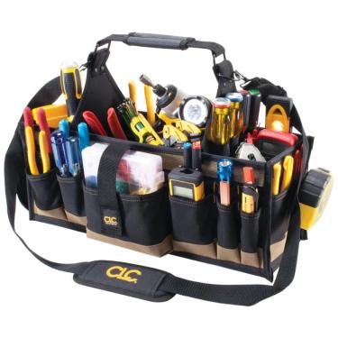 Imagem de Bolsa de Ferramentas Organizadora com 43 Compartimentos, CUSTOM LEATHERCRAFT 1530, Preto