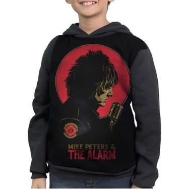 Imagem de Casaco Moletom Infantil Mike Peters The Alarm - smoke, Preto, 12