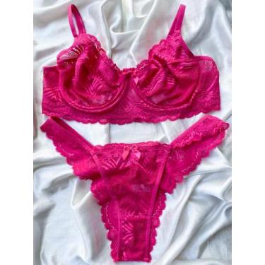 Imagem de Conjunto Sem Bojo Com Aro Pink - Treacy Lingerie, G