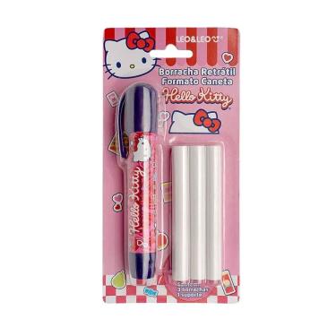 Imagem de Caneta borracha Hello Kitty com 3 refis - Leonora