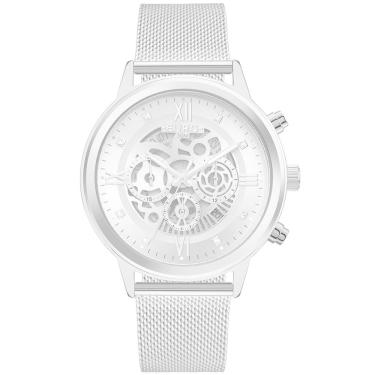 Imagem de Relógio Euro Feminino Ref: Eujs25al/4k Cronógrafo Mesh Prateado