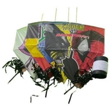 Imagem de Kit Pipeiro 4 Pipa 45 Cm + Rabiola + Linha - ARV