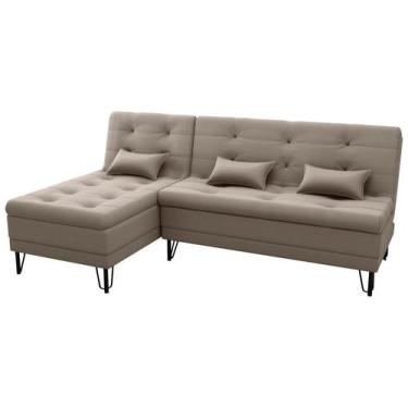 Imagem de Sofá Cama 3 lugares com Chass Casal Luxo Premium Nice Matrix, VELUDO C