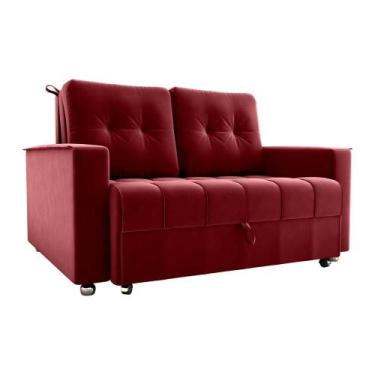 Imagem de Sofá Cama Reclinável 2 Lugares com almofadas 140 Lag Drika Matrix, VEL