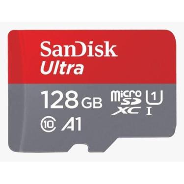 Imagem de Cartão Micro Sdxc 128Gb Sandisk Ultra 100Mb/S C10 Leitor USB - Js Tech