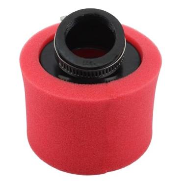 Imagem de ABCERRSI Filtro de ar vermelho de espuma angular de 38 mm compatível com GY6 50cc 70cc 90cc 110cc 125cc 150cc ATV Scooter Quad Dirt Bike Buggy Pit Dirt Bike