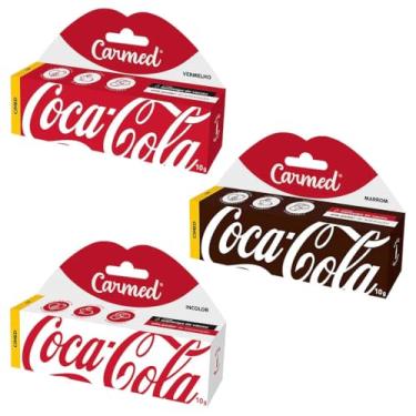 Imagem de Kit 3 Unidades Carmed Coca Cola HIdratante Labial 10g