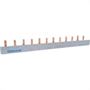 Imagem de Barramento Eletromar Bifasico Din Para 12 Disjuntores - MECTRONIC