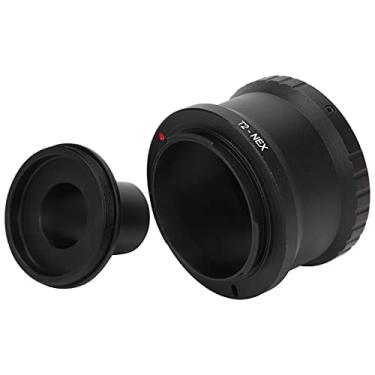 Imagem de Cryfokt Tubo de Extensão de Montagem de Microscópio T2 para Câmera de Montagem E, Anel Adaptador de Liga de Alumínio Durável para Gravar Imagem de Microscópio Biológico, Fácil de Instalar E Operar,