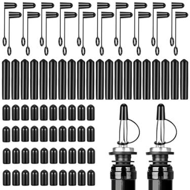 Imagem de WLLHYF 80 peças de tampas antipoeira para garrafa de licor tampa de bico de borracha (3 tipos)