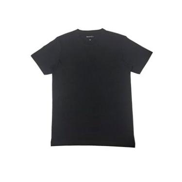 Imagem de Camiseta Manga Curta Gola V 100% Algodão Preto G Basic+