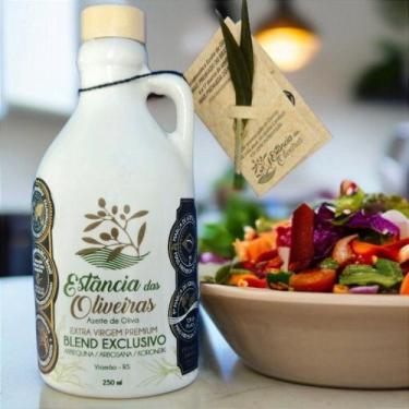 Imagem de Azeite Extra Virgem Estância das Oliveiras Blend em Jarra de Cerâmica 