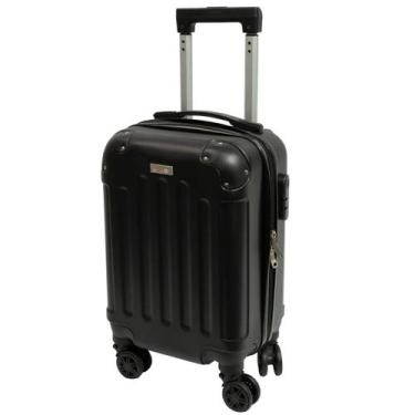Imagem de Mala Mão Cabine PP Leve Resistente Fechadura Segurança Viagem Preta Cl