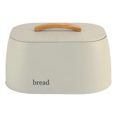 Imagem de 2X Porta Pão Grande Lata Pães Metalla Bread Com Tampa Sense