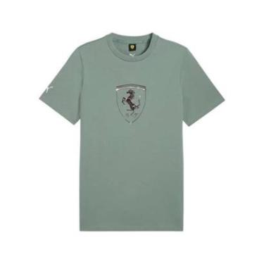 Imagem de Camiseta Puma Ferrari Race Tonal Big Shield Tee - Verde-Unissex