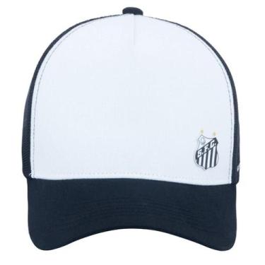 Imagem de Boné Santos Supercap Trucker Silk Masculino Branco