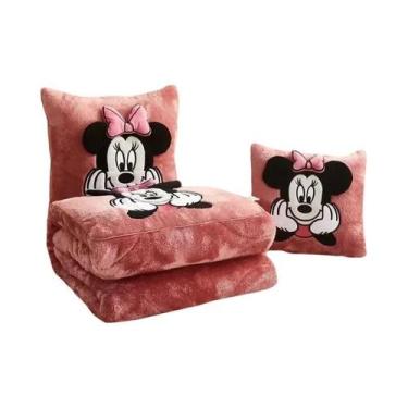 Imagem de Cobertor De Flanela Kawaii Disney Stitch, Almofada E Cobertor Dois Em 