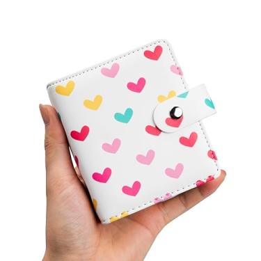 Imagem de Mini álbum de 52 quadros para filme de 2x3 polegadas - Álbum pequeno para câmeras instantâneas Fuji Instax Mini 12 11 9 8 7 40, fotos Polaroid Hi-Print e porta-cartões de fotos Kpop (Branco)