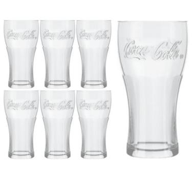 Imagem de Copo Coca-Cola Contour De Vidro 300ML Nadir Figueiredo 6Un - NADIR FIG