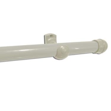 Imagem de Bastão Varal para Cortina Varão Grosso 3.00m Kit Com Suporte - EMPÓRIO