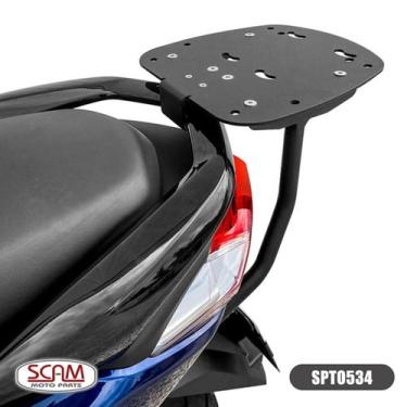 Imagem de Suporte Baú Aço Carbono Yamaha NMAX 2021 em diante Moto Scam