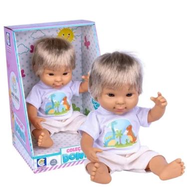 Imagem de Boneca Menino Coleção Cotiplás Inclusiva Down Apae Brinquedo