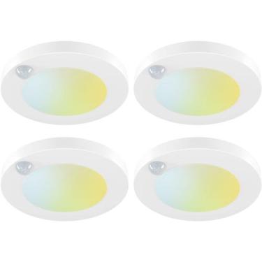 Imagem de Luminária de teto LED com sensor de movimento JULLISON 4" 120V 10W 600
