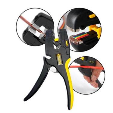 Imagem de Alicate Decapador Descascador de Fios Profissional Ajustável 0,03 a 10
