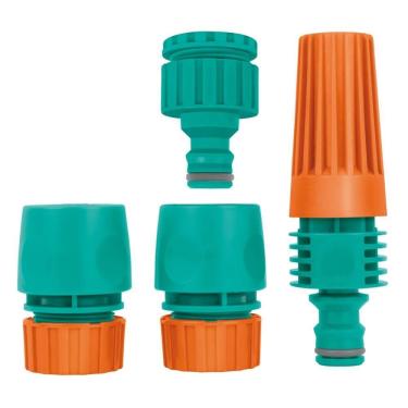 Imagem de Conjunto Com 4 Peças De Engates Rápidos E Esguicho - 78580610 - Tramontina Conjunto P-irrigacao Em Cartela Tramontina