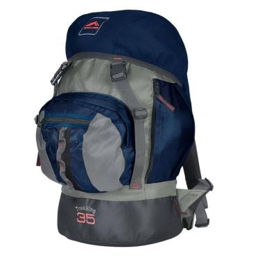 Imagem de 0035 - Mochila Trekking 35 - Marinho Com Cinza
