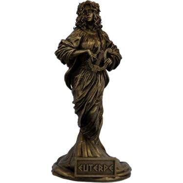 Imagem de Estátua Euterpe - Musa Grega da Música (Ouro Velho)