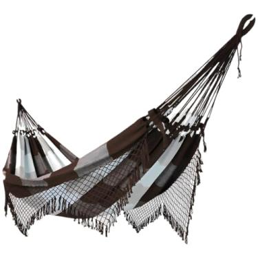 Imagem de REDE DE DESCANSO CASAL GRANDE (Xadrez marrom com cru)
