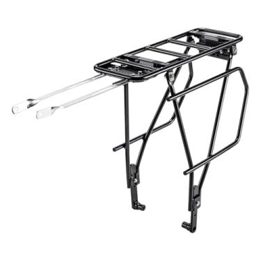 Imagem de Baoblaze Bagageiro Traseiro para Bicicleta - Acessórios para Bagageiro Traseiro: Suporte Prático em Liga de Alumínio para Bagagem de Bicicleta, Ideal para