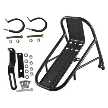 Imagem de Colaxi Bagageiro dianteiro para bicicleta, suporte de carga para garfo, equipamento estável, bagageiro dianteiro para viagens de bicicleta, Liga de Alumínio