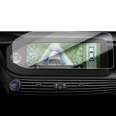 Imagem de Protetor de tela para Lexus LS500 2026 interior tela de 12,3 polegadas vidro temperado dureza 9H anti-arranhões HD transparente e antiimpressão digital sem bolhas e instalação à prova de poeira para