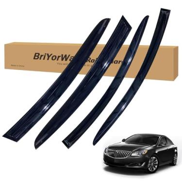 Imagem de BriYorWay Protetores de chuva de proteção de ventilação para acessórios Regal 2011 2012 2013 2014 2015 2016 2017, para defletores de janela reais