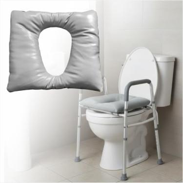 Imagem de CHOYTONG Almofada de assento de vaso sanitário para idosos, almofada de assento, antidecúbito de inverno, almofada quente para deficientes acamados (C)
