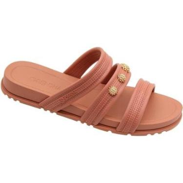 Imagem de Tamanco Rasteiro Grendha Celebrar Apliques Feminino-Feminino