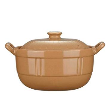 Imagem de Panela de sopa de cozinha doméstica com abertura de alta temperatura, fogão, cerâmica, panela a vapor, caçarola multifuncional