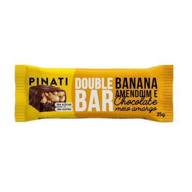Imagem de Barra Pinati Double Bar Banana Amendoim e Chocolate Meio Amargo 35g