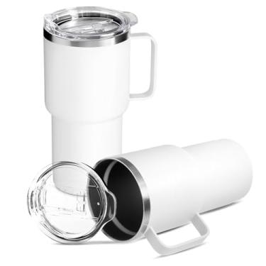 Imagem de Caneca Térmica Aço Inox 600ml – Presente Executivo para Escritório – Parede Dupla a Vácuo – Mantém Café Quente 3h