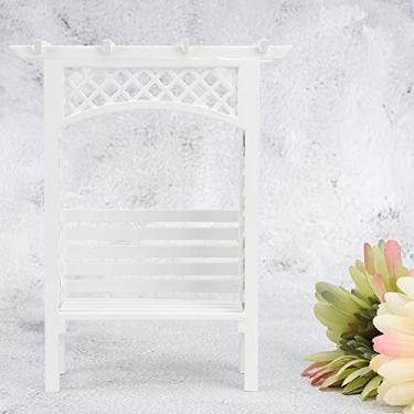 Imagem de Generic 1:12 Casa de Boneca Cadeira de Jardim Mini Acessórios de Modelo de Móveis, Design de Simulação de Madeira Não Tóxica, Decoração de Sonho para Brinquedos Infantis, Embalagem de Caixa Colorida