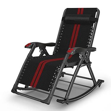 Imagem de Espreguiçadeiras para atividades ao ar livre, cadeira de balanço, ajustável, com travesseiro para praia, terraço e varanda