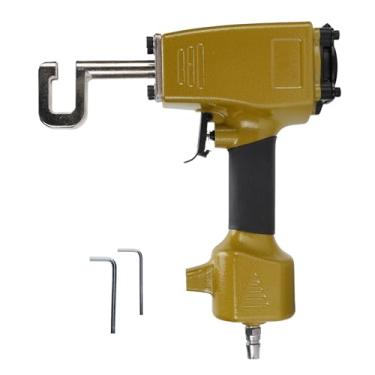 Imagem de Alicate pneumático de quilha, pistola de perfuração de rebitagem rotativa de aço leve com entrada leve de 1/4 pol. para construção de divisórias ferramenta eficiente durável de