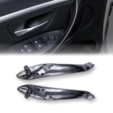 Imagem de Substituição de maçanetas de porta para BMW Série 3 F30 Série 4 F32 F80 2 peças Alça de tração interna Kit de alça de apoio de braço acabamento interior para BMW 2013-2018 320 328 330 335 2014-2017