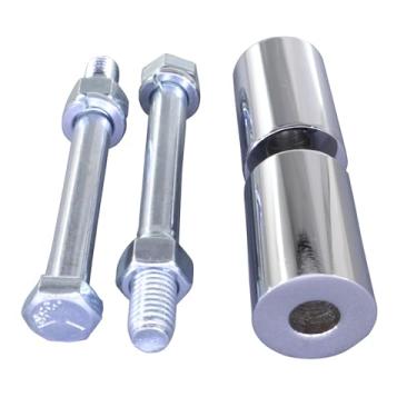 Imagem de Suportes de braçadeira de montagem de extensão de guidão de elevação de 5 cm para Harley Touring Sportster Softail 1-1/10.2 cm (cromado)