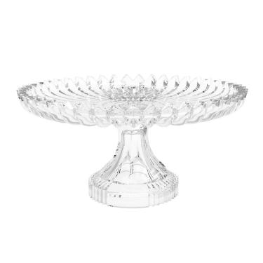 Imagem de Prato para Bolo em Cristal com Pé - 14x1,56x29,9cm