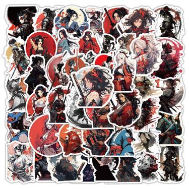 Imagem de Adesivos de anime em vinil impermeável Females Warriors (54 unidades)