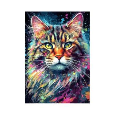 Imagem de Pintura De Diamante De Animais Gato Cachorro Cisne Com Bordado Complet